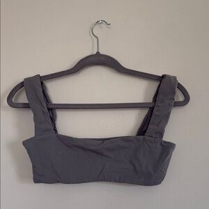 WeWoreWhat Soft Grey Scoop Neck Tank - Light Gray